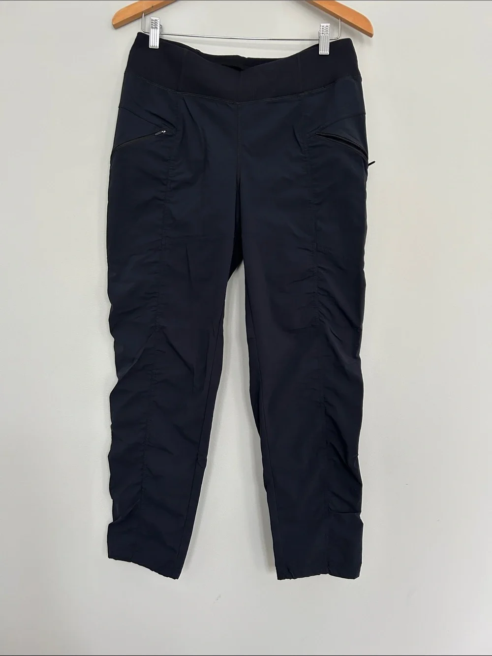Prana Black Active Pants with Zip Pockets